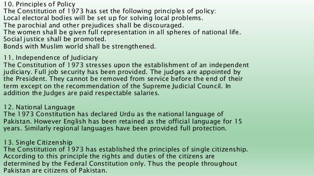 Constitution Of Pakistan 1973 In English Pdf